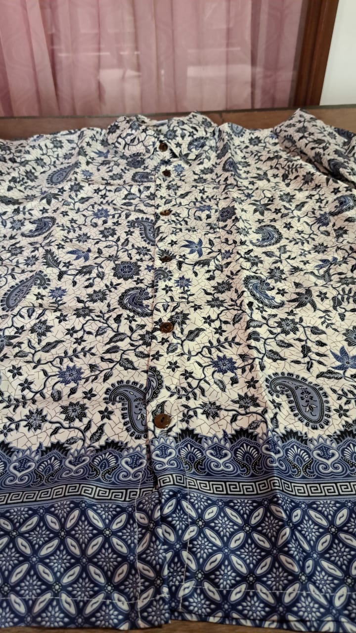 Men's Shirt — Red & Purple / Violet Pattern
