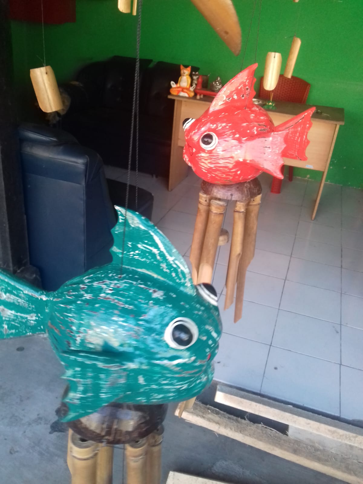 Painted Fish Wind Chime (40cm)