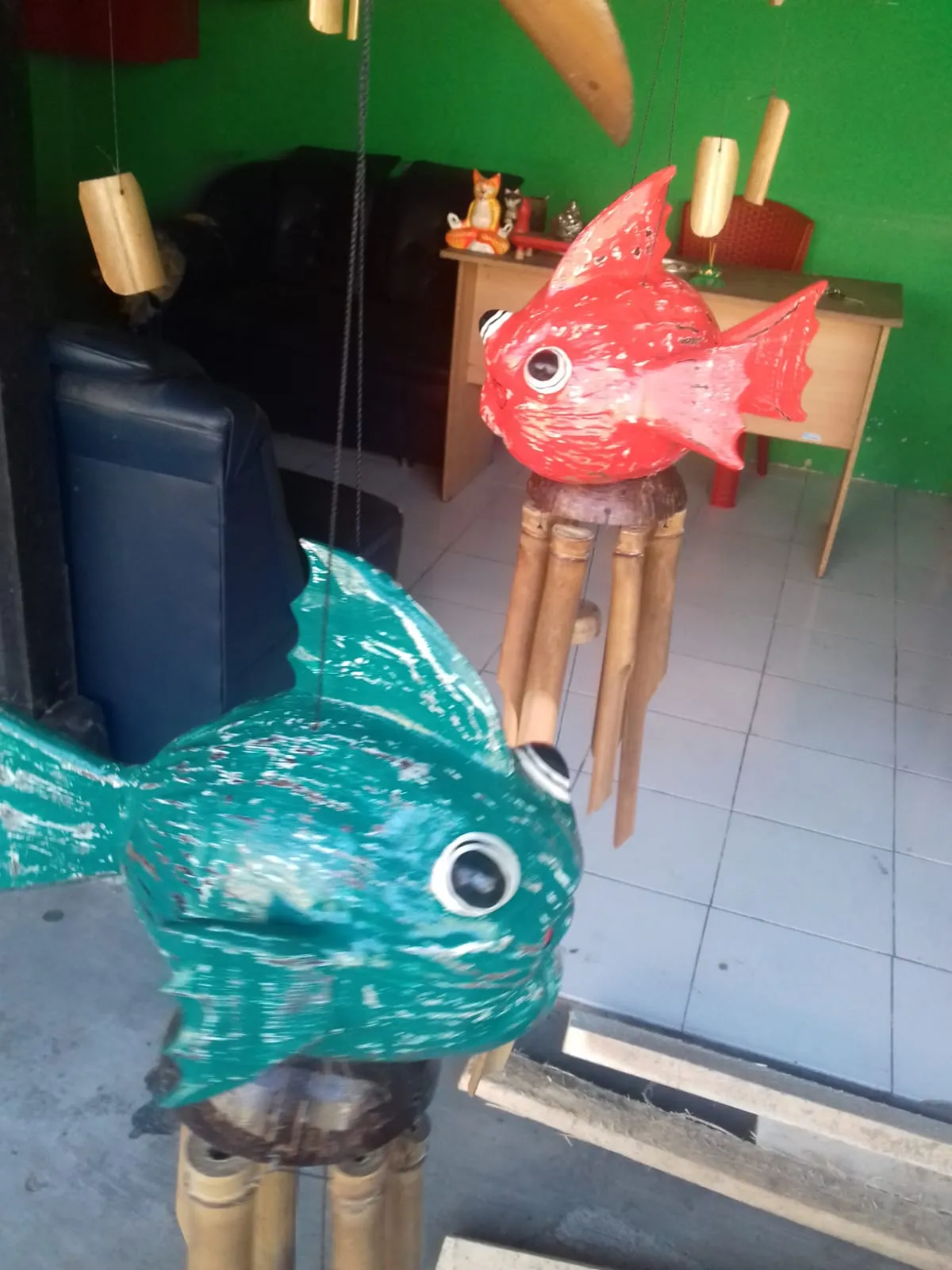 Painted Fish Wind Chime (50cm)
