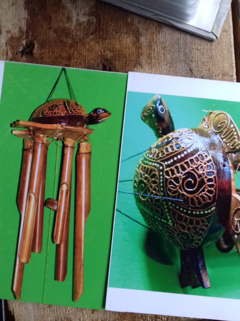 Hand-Carved Sea Turtle Wind Chime (40cm)