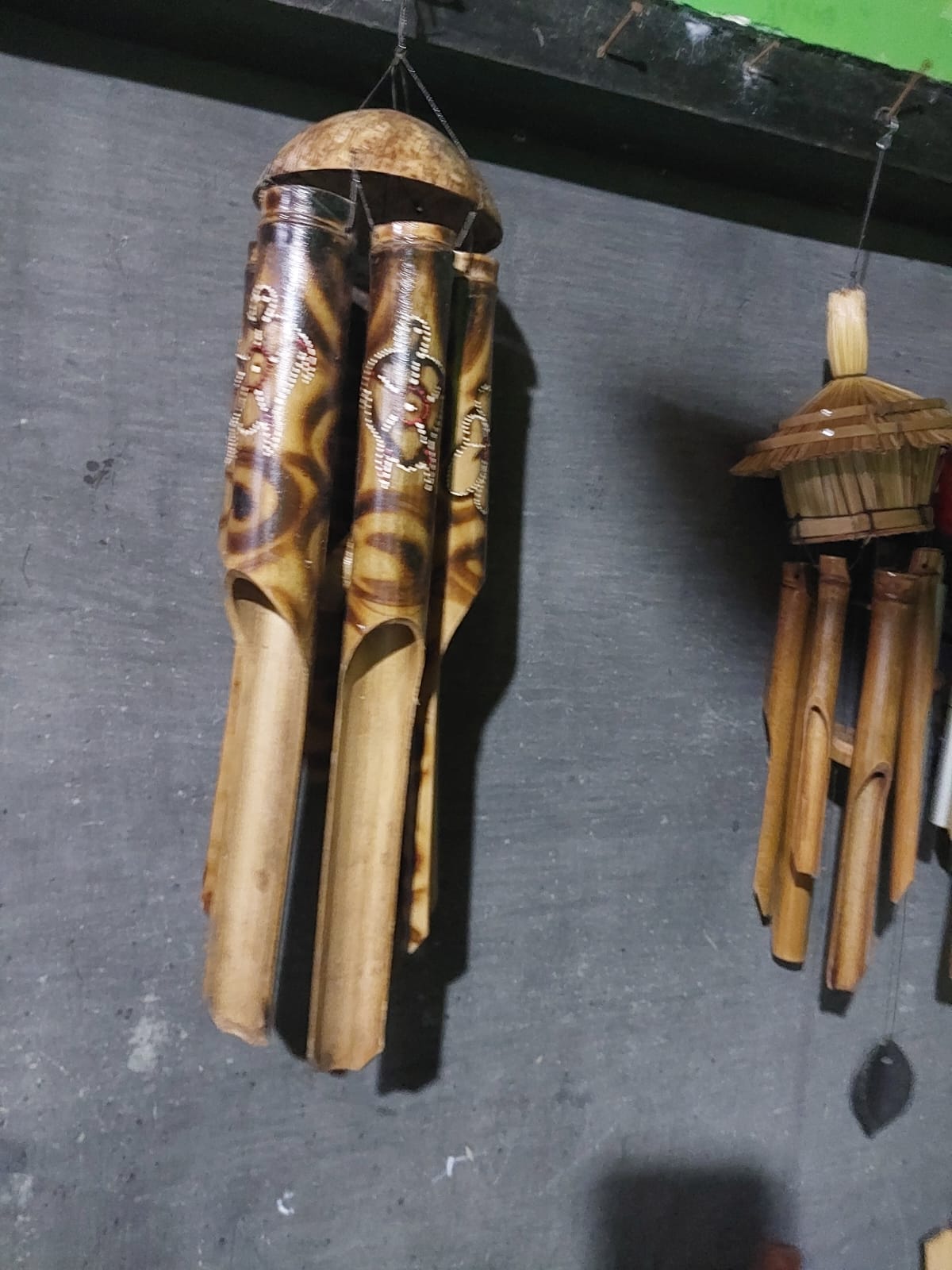 Scorched Bamboo Sea Turtle Wind Chime (50cm)